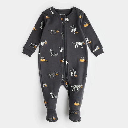 Howl-oween Print on Asphalt Sleeper | Petit Lem