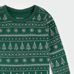 Festive Firs Fair Isle Print on Evergreen PJ Set | Petit Lem
