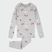 Mitts and Pieces Print on Heather Grey PJ Set | Petit Lem