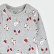 Mitts and Pieces Print on Heather Grey PJ Set | Petit Lem