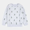 Merry Snowmen on Light Grey Fleece Sweatshirt | Petit Lem