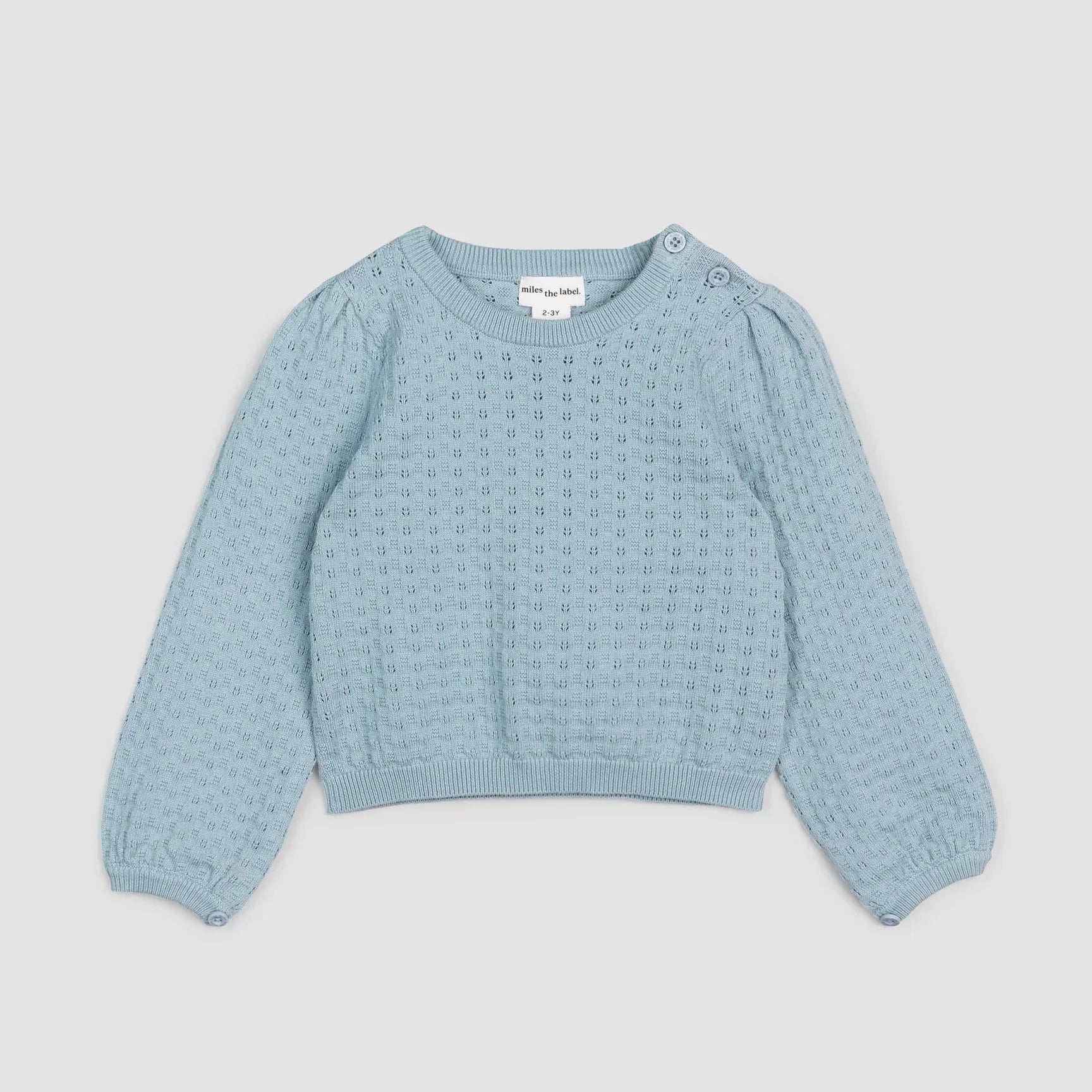 Light Azul Girls' Sweater | Miles The Label