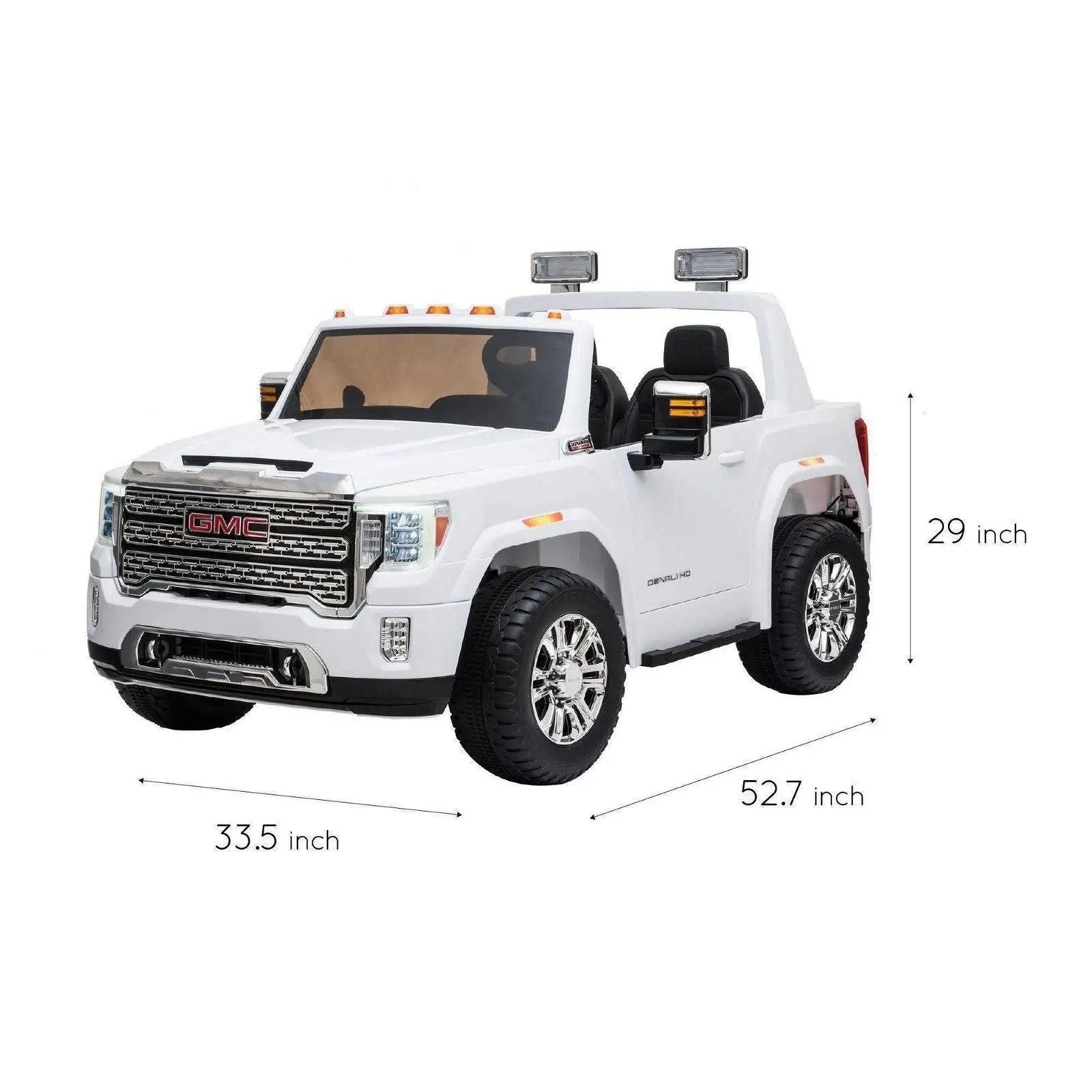 24V GMC Denali 2 Seater Ride on Car With Parental Remote Control by Freddo