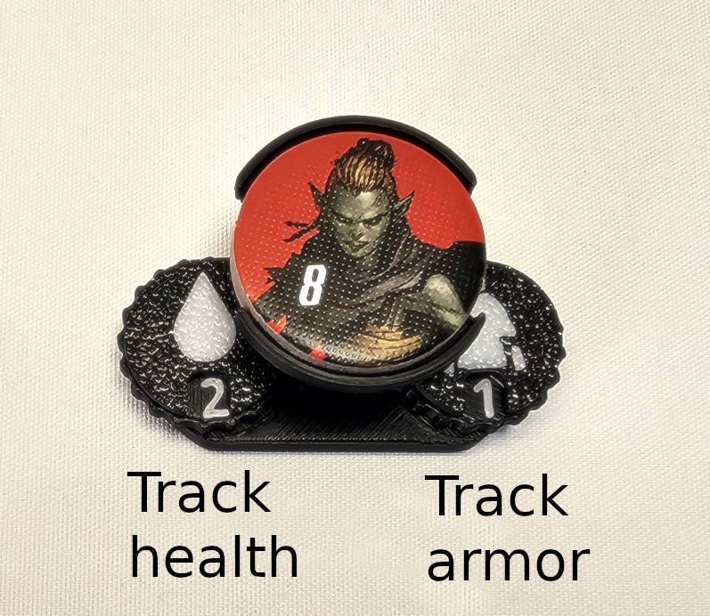 Fateforge - Enemy stats tracker (Pack of 5)