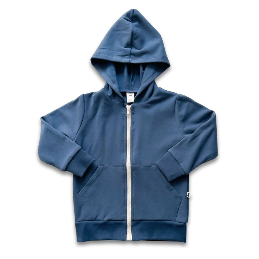 Youth Bamboo Fleece Zip-Up Hoodie | Navy