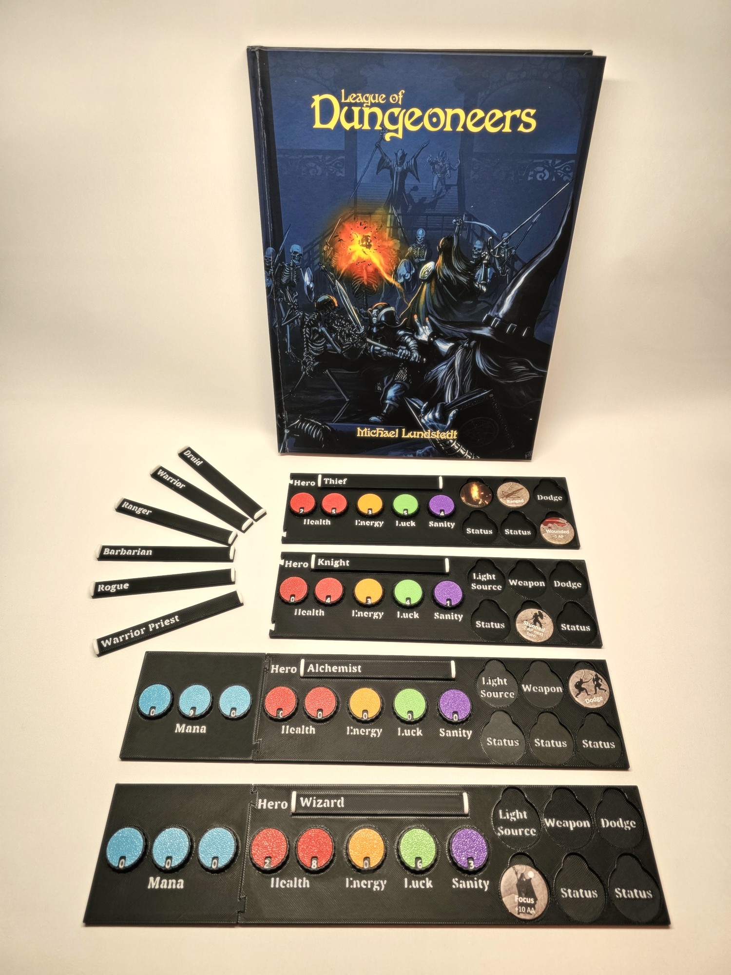 League of Dungeoneers - Party and Heroes Dashboards