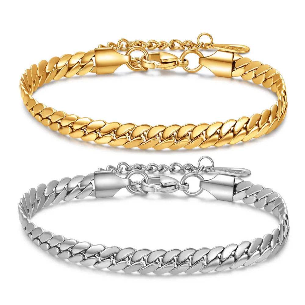 Fashion All-matching Cuban Link Chain Bracelet