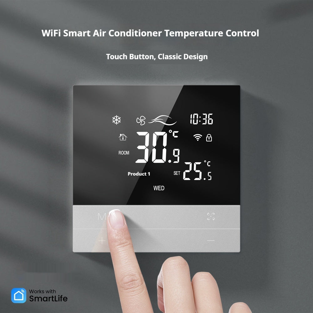 Central Air Conditioning Touch Screen LCD Thermostat Panel