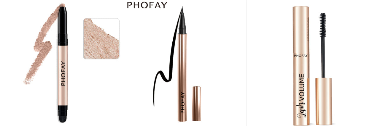 PHOFAY Eyeshadow Stick – Waterproof, Easy-Blend Colour (12 Shade Sets)