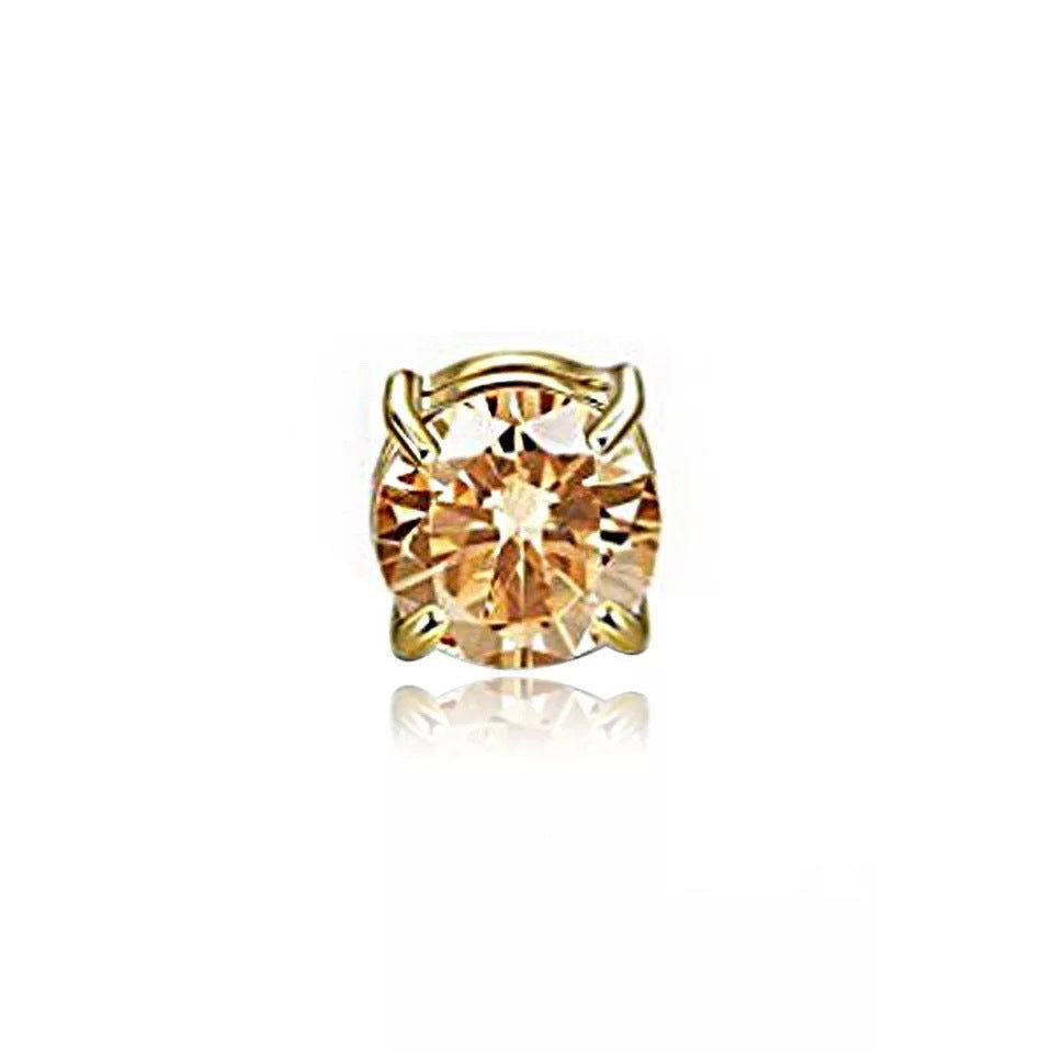 Unisex Zircon Magnetic Ear Clip – No Piercing Rhinestone Stud Earring in 6mm & 8mm