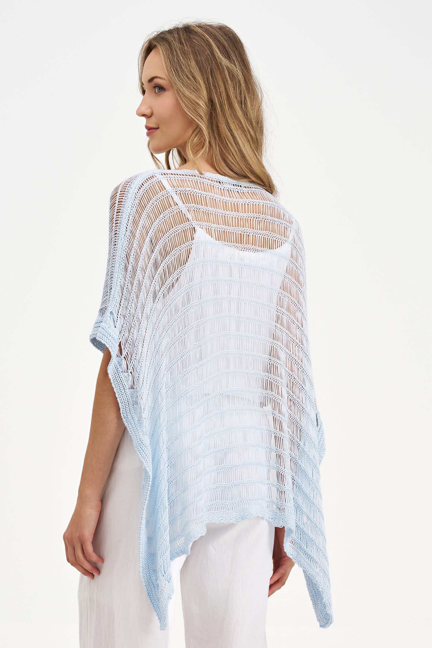 Women's Knit Poncho Top