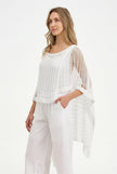 Women's Knit Poncho Top