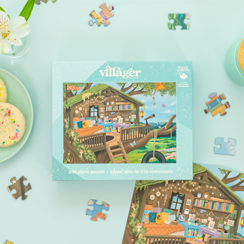Treetop Hideout | 250 Piece Puzzle | Kids & Adults | Designed in Canada by Tara Younggren