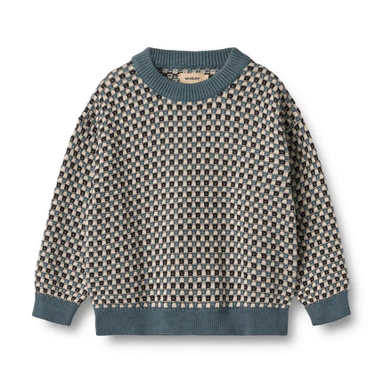 Jaquard Pullover Flores | Stormy Weather | Wheat Kids