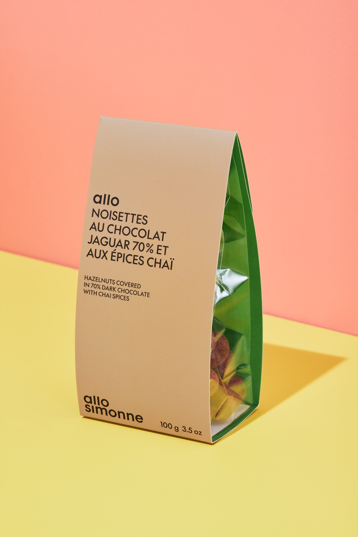 Dragées Noisettes Chocolat Jaguar Épices Chaï