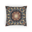Geometric Mandala Woven Pillow | Boho Mosaic Throw Pillow