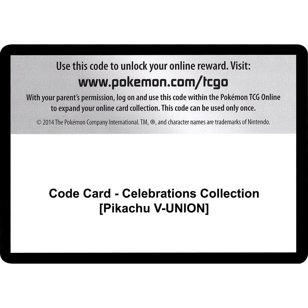 Code Card - Celebrations Collection [Pikachu V-UNION] (CLB)