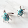 Men's Enamel Turtle Cufflinks – Copper Electroplated Animal Cufflinks | Canada & USA