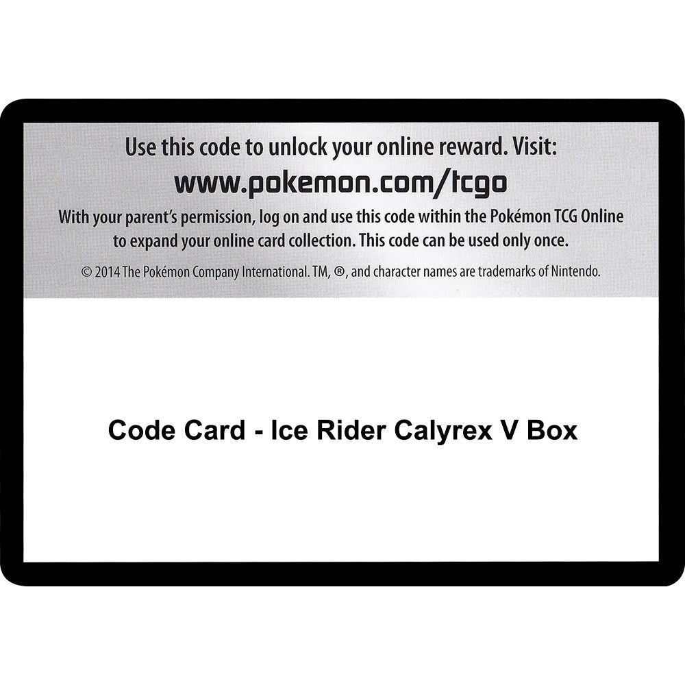 Code Card - Ice Rider Calyrex V Box (SWSH06)