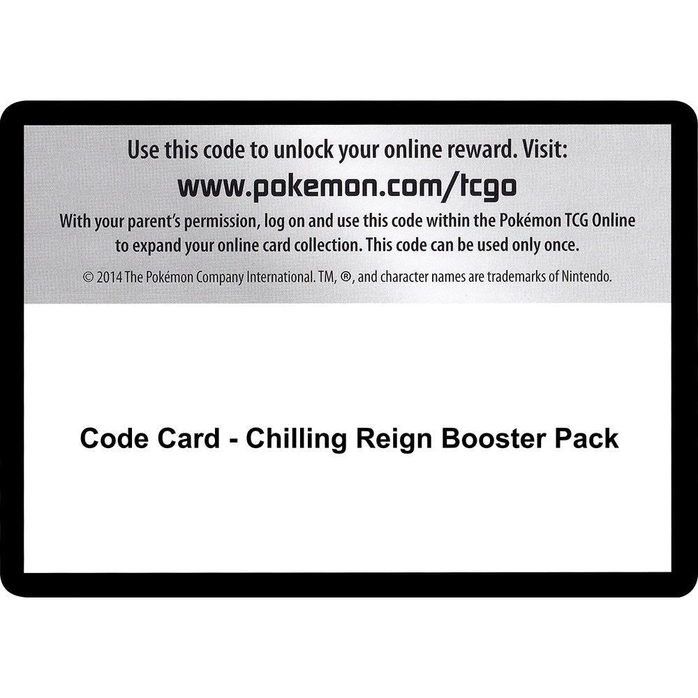 Code Card - Chilling Reign Booster Pack (SWSH06)