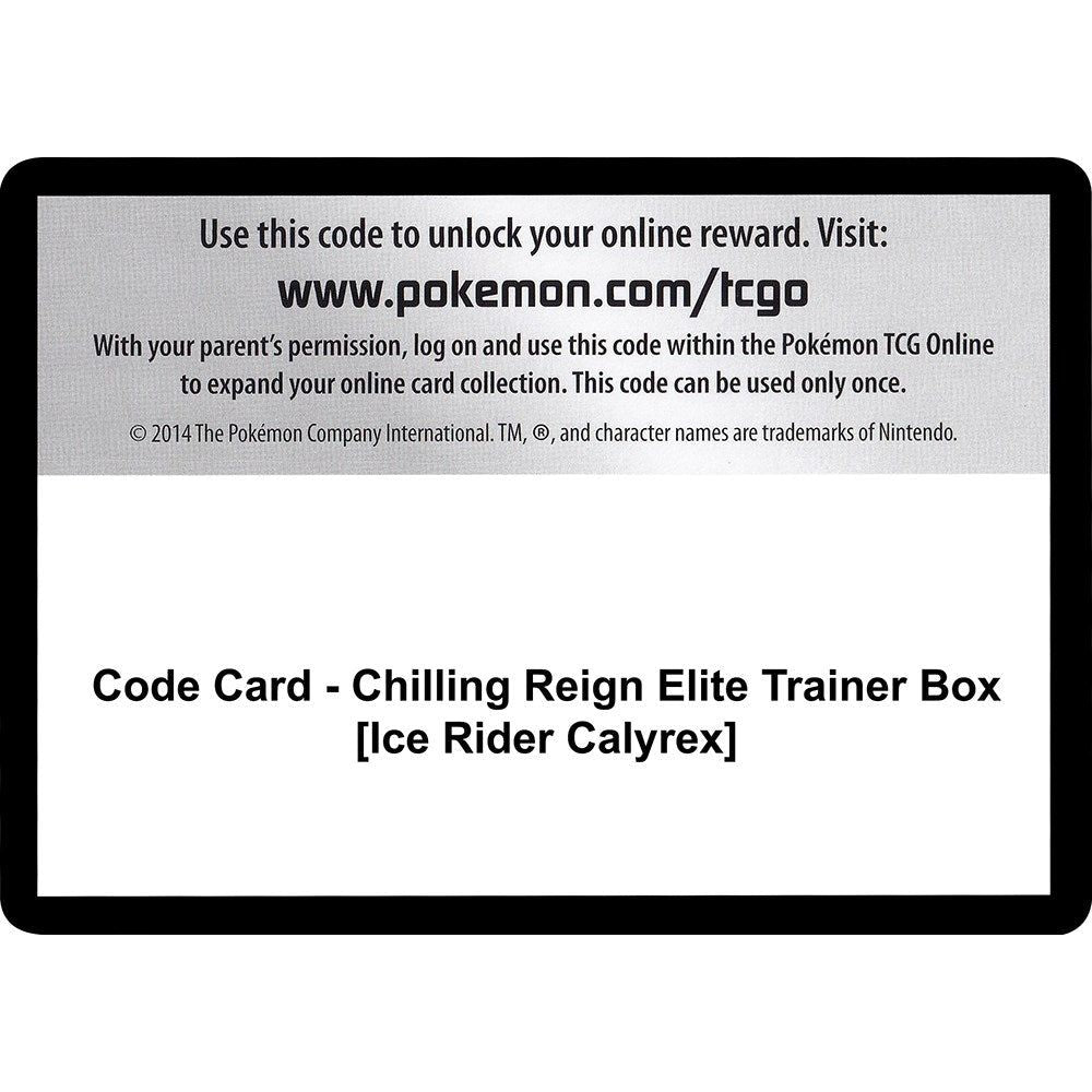 Code Card - Chilling Reign Elite Trainer Box [Ice Rider Calyrex] (SWSH06)