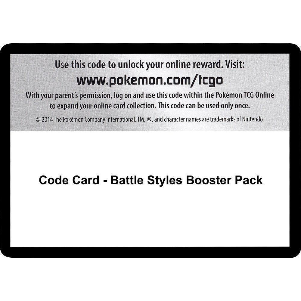 Code Card - Battle Styles Booster Pack (SWSH05)