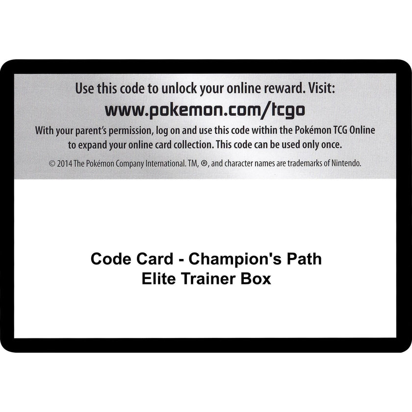 Code Card - Champion's Path Elite Trainer Box (CHP)
