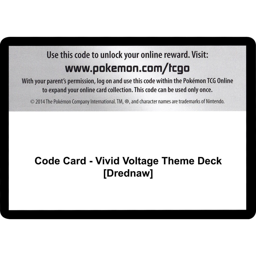 Code Card - Vivid Voltage Theme Deck [Drednaw] (SWSH04)