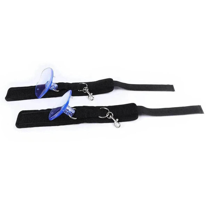 BDSM Bondage Restraint Sex Handcuff and Ankle cuff with Suction Cup