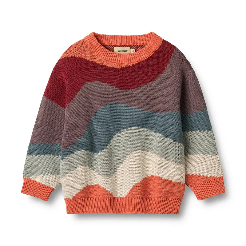Jaquard Pullover Knud | Multi | Wheat Kids