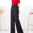 Casual Women's High Waist Cotton Linen Wide Leg Pants
