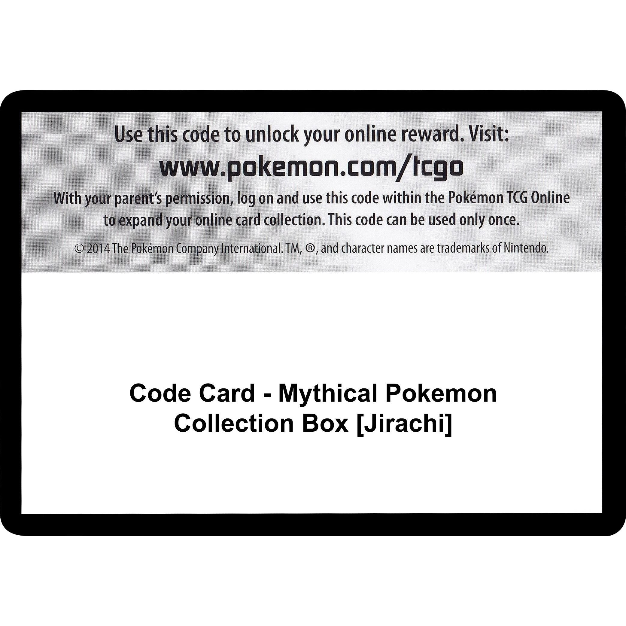 Code Card - Mythical Pokemon Collection Box [Jirachi] (GEN)