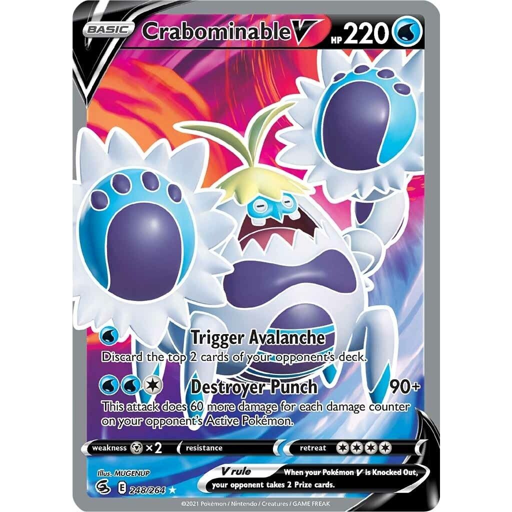Crabominable V (Full Art) (248/264) (SWSH08)