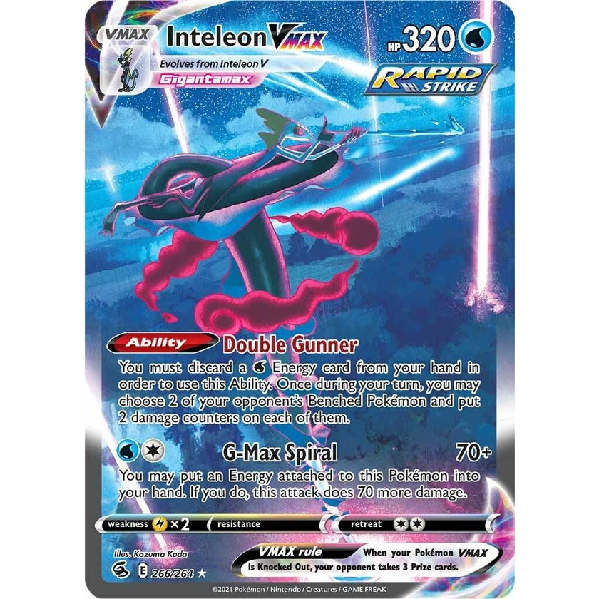 Inteleon VMAX (Alternate Art Secret) (266/264) (SWSH08)