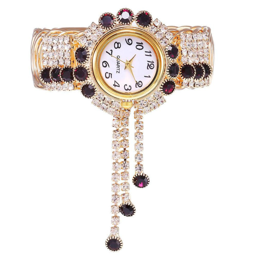 Ladies Fashion Rhinestone Bracelet Watch - Quartz