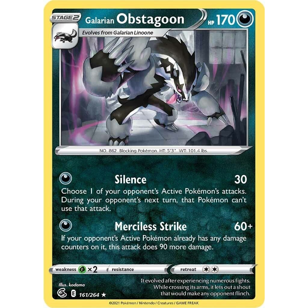 Galarian Obstagoon (161/264) (SWSH08)