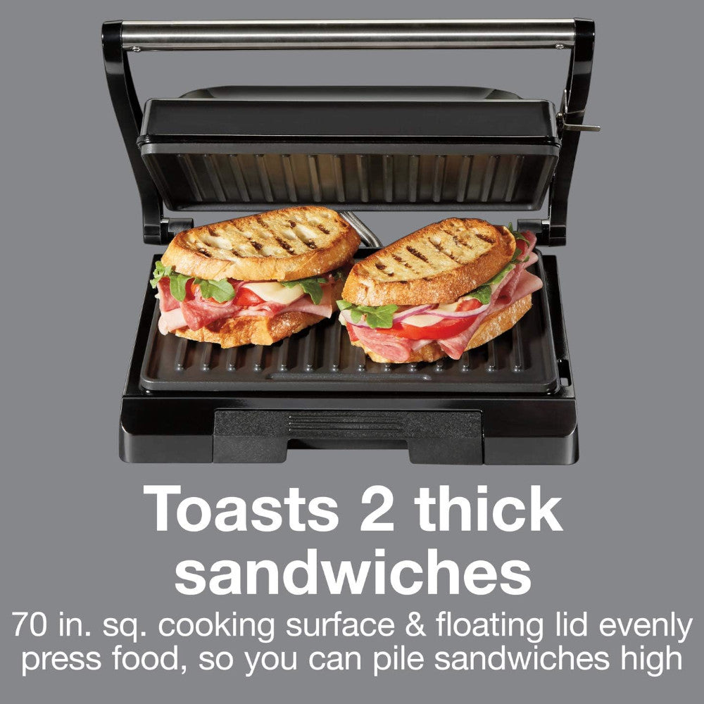 PROCTOR SILEX 25440PSC 4 Serving Panini Press, Sandwich Maker and Compact Indoor Grill