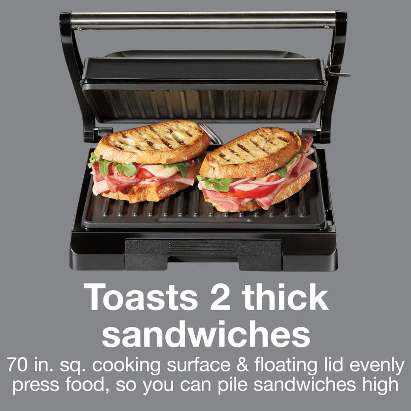 PROCTOR SILEX 25440PSC 4 Serving Panini Press, Sandwich Maker and Compact Indoor Grill