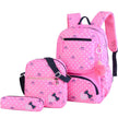 Korean Style Cute Princess Polka Dot Backpack Set for Girls – Nylon School Bag (4 Colours)