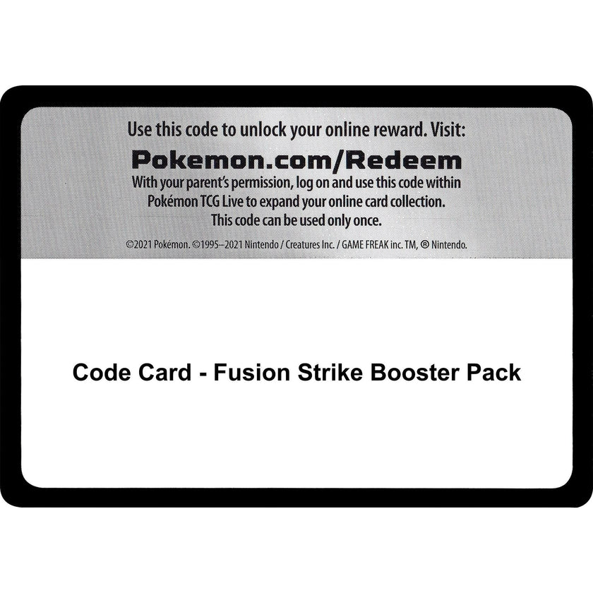 Code Card - Fusion Strike Booster Pack (SWSH08)