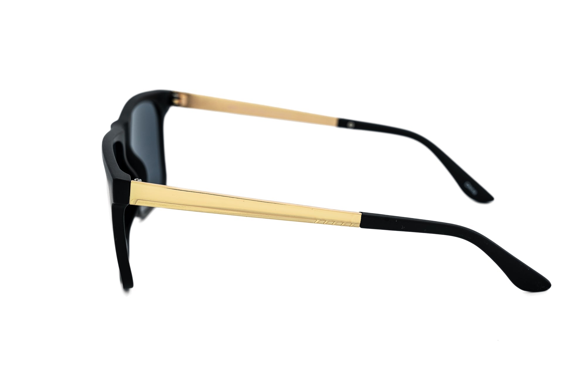 Soren – Matte Black & Gold Square Sunglasses | Bolero Eyewear