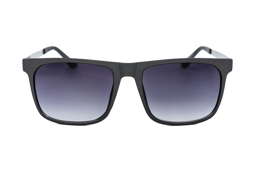Soren – Matte Black & Gold Square Sunglasses | Bolero Eyewear