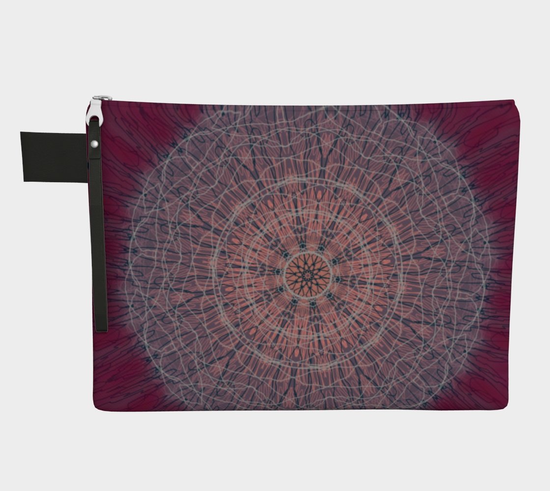 Zippered Cotton Canvas Carry All | Meditative Mandala
