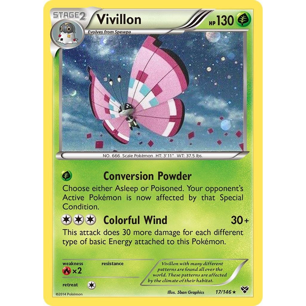 Vivillon - 17/146 (Cosmos Holo) (017/146) (BLE)