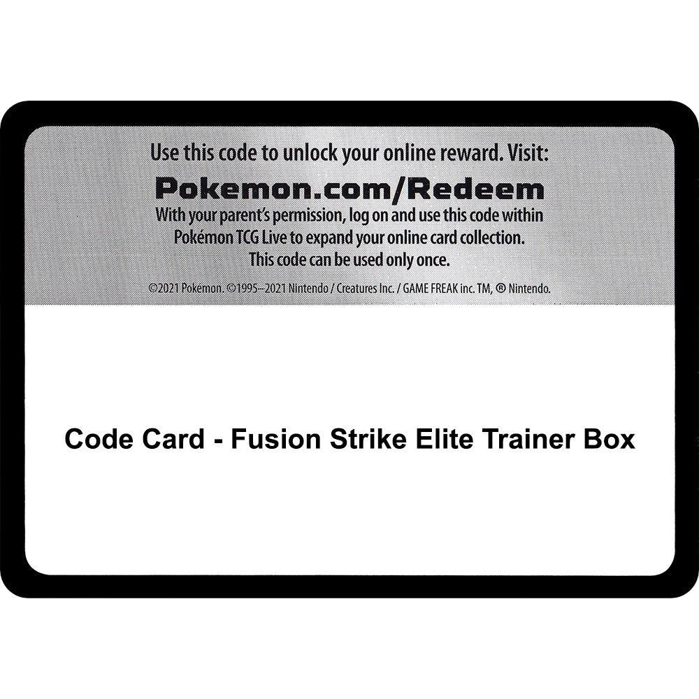 Code Card - Fusion Strike Elite Trainer Box (SWSH08)