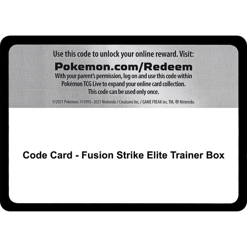 Code Card - Fusion Strike Elite Trainer Box (SWSH08)