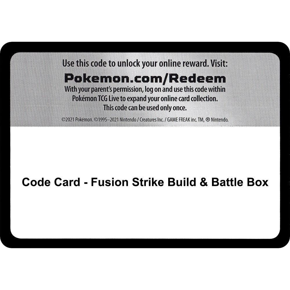 Code Card - Fusion Strike Build & Battle Box (SWSH08)