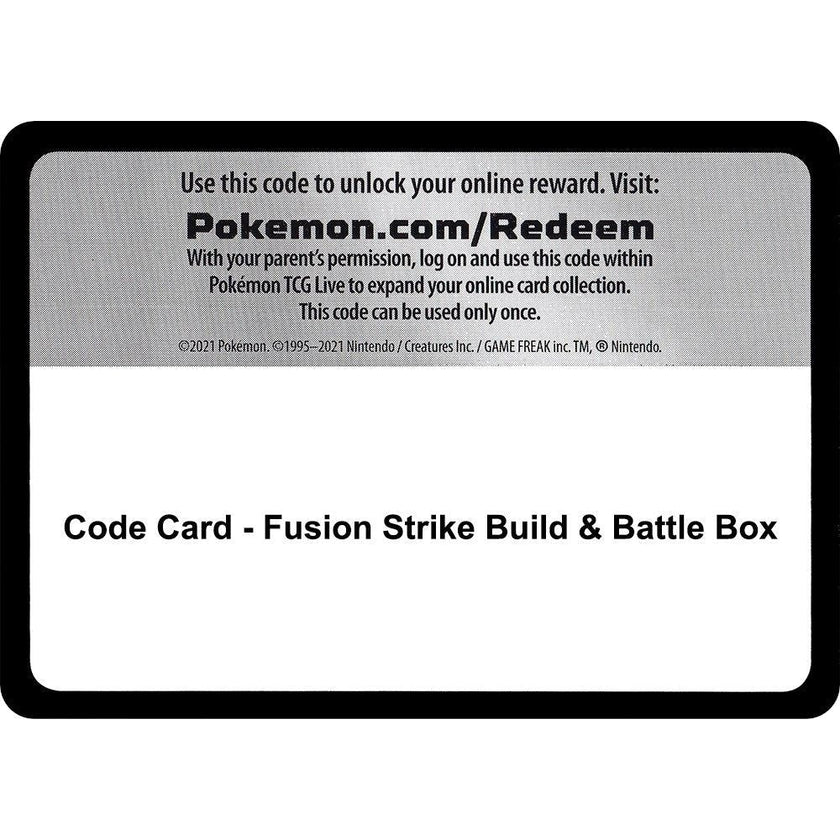 Code Card - Fusion Strike Build & Battle Box (SWSH08)