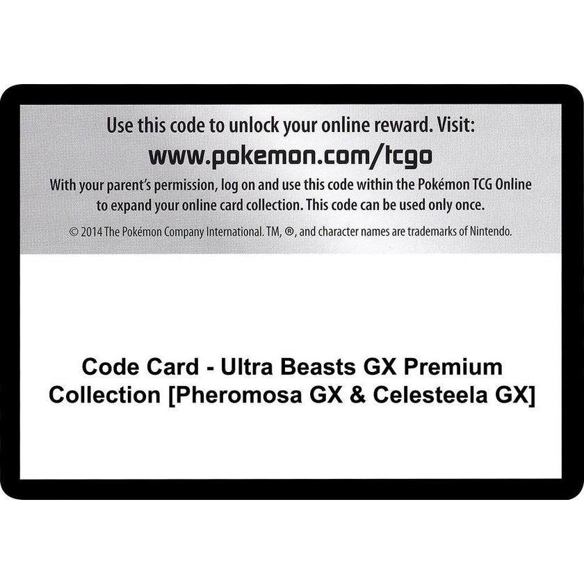 Code Card - Ultra Beasts GX Premium Collection [Pheromosa GX & Celesteela GX] (SM04)