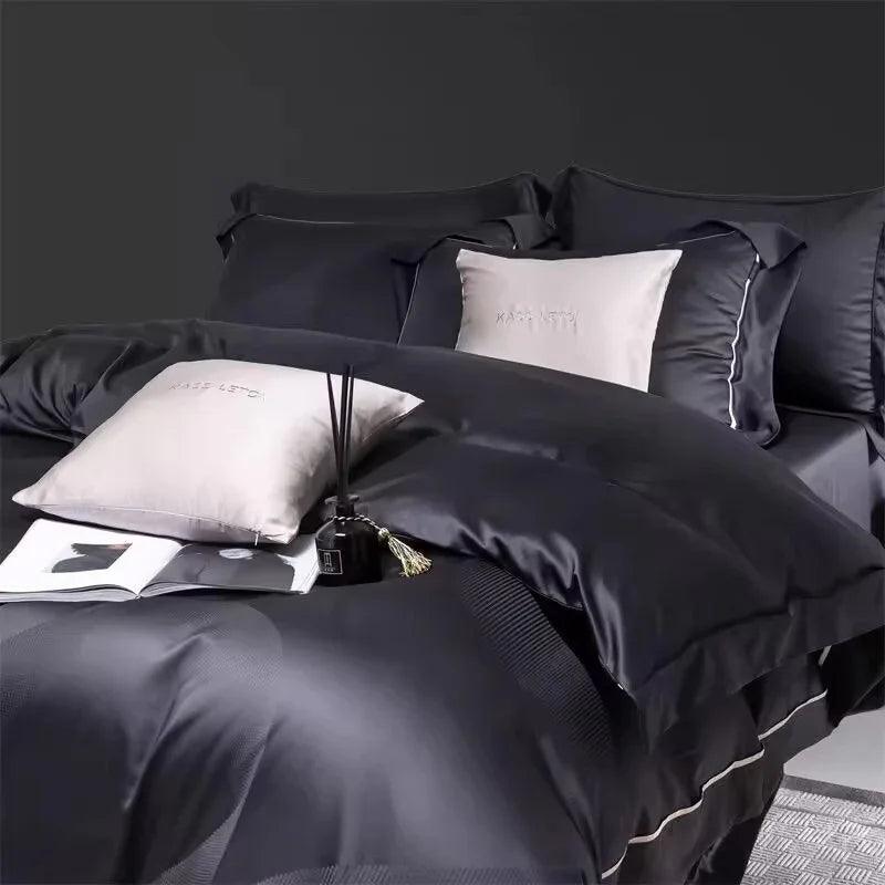 Luxury bed sets -  Horse Cotton Jacquard Four Piece Set - Cotton Bed Sheet And Duvet Cover